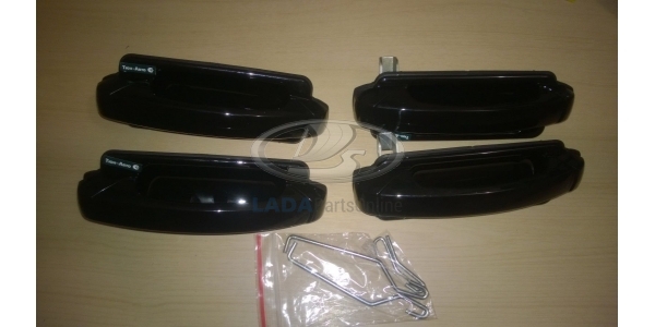 Lada Niva 2104 2105 2107 Euro Handles Kit Tunning Black Lacquer