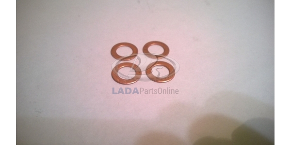Lada Brake Hose Copper Gasket Kit 10mm - 4 Pcs 